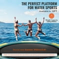 thumbnail image 2 of KFFKFF Water Bouncer Inflatable, Trampoline for Water Recreation, 12ft, Mobile Swim Bounce Station with Triple-Step Ladder & Electric Inflation Device, Pool and Lake Floating Springboard, 2 of 9