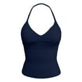 thumbnail image 3 of DuoJiaJ Women's High Elastic Nylon Seamless Sports Vest Top With Chest Cushion Beauty Back Fitness Sports Yoga Vest Workout Tank Tops Women, 3 of 4