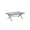 Silver, variant on Rectangular Outdoor Coffee Table with Faux Wood Resin Top, Rust-Resistant Aluminum Frame & Adjustable Leveling Feet, White Oak