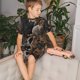 thumbnail image 4 of Balery Leopard On Tree Branch Conjunto de Pijama Infantil de Manga Corta con Estampado – Ropa de Dormir de Algodón Suave-Medium, 4 of 6