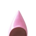 thumbnail image 3 of Zhabtuc Women's Classic Slip On Heels Sexy Pointed Toe Pumps Stiletto Pumps Party Dress Shoes Pink Size 10, 3 of 6
