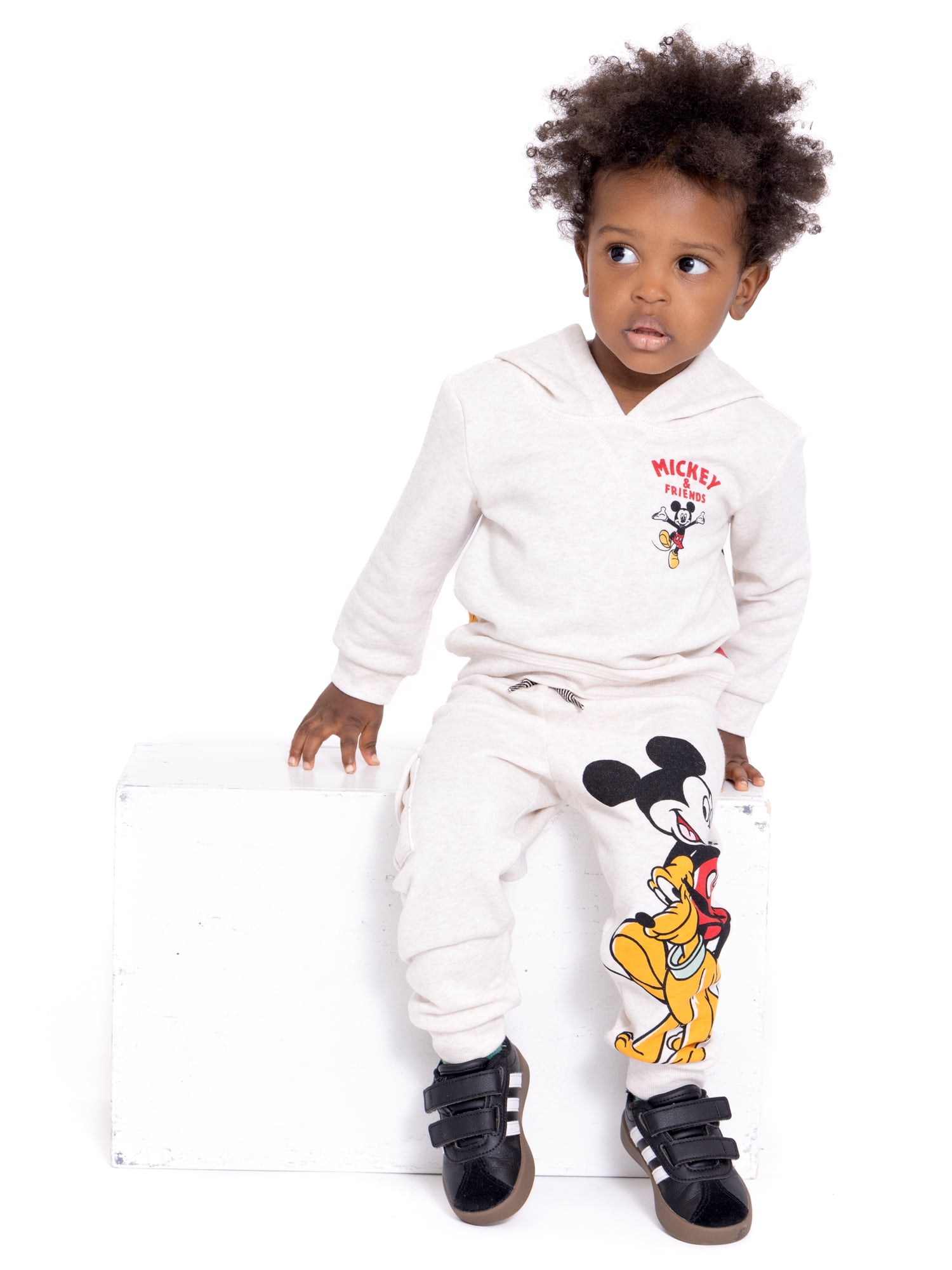 Mickey Mouse Toddler Boy Hoodie and Joggers Set, Sizes 12M-5T