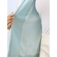 thumbnail image 4 of DARING DIVA Women's Long Sleeve Open Front Casual Knit Jacket XL Light Blue, 4 of 7