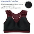 thumbnail image 4 of Women Running Workout Sports Bra High Support Racerback Bra Fitness Activewear, 4 of 5