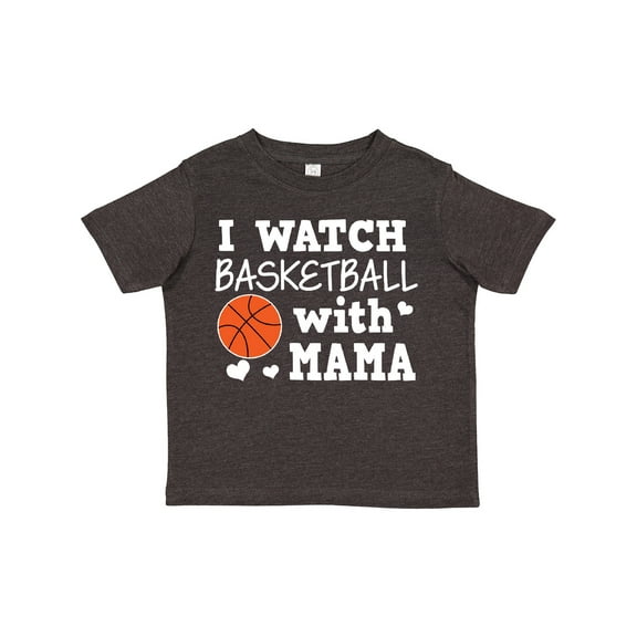 Inktastic I Watch Basketball with Mama Boys Toddler T-Shirt