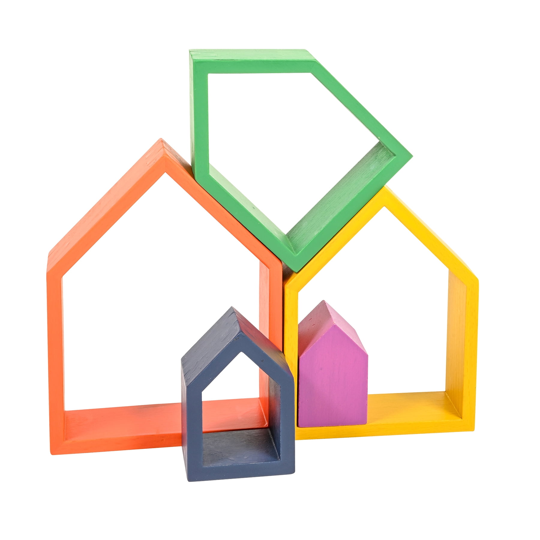 TickiT Rainbow Architect Houses - Set of 7