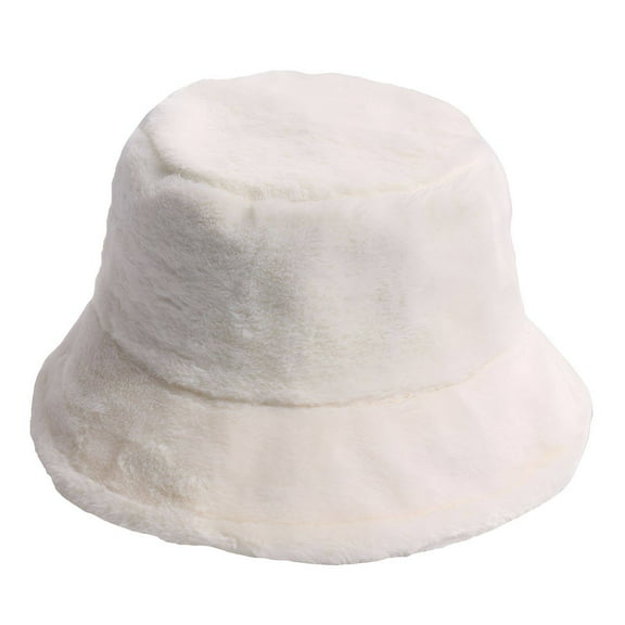 TELOLY Winter Hats for Women,Winter Street Style Winter Hat,Adds Fashion Charm Fedora Hats for Women,White