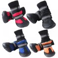 thumbnail image 6 of EFINNY 4PCS Dog Waterproof Shoes Winter Anti-Slip Pet Snow Boots Warm Puppy Booties, 6 of 6