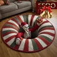 thumbnail image 5 of Christmas 3D Rug – Christmas Optical Illusion Rugs, Decorative Rug With Depth Pattern Theme, Halloween Patterns, Santa Claus Quilted Round, Durable Fabric, Gift For Home Parties(Bb-1pc,31.49*31.48IN), 5 of 6