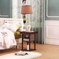 thumbnail image 6 of Madison Side Table with Lamp Combo with LED Bulb, Desk Lamp with USB Port, Bedside Reading Lamp, Modern End Table with Floor Lamp for Bedroom, Living Room, Office - Havana Brown, 6 of 8