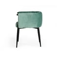 thumbnail image 4 of Limari Home Belcaro 19" Modern Fabric Dining Chair in Light Green/Black, 4 of 5