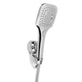 thumbnail image 4 of 8/9/10 inch Shower Head and Handheld Combo, High Pressure Dual Rainfall Shower Head 3-5 Shower Modes, Shower Head Set with 3-way Water Diverter&Suction Cup Holder&60inch Hose, White/Sliver/Black, 4 of 9