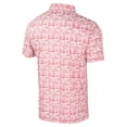 thumbnail image 3 of Men's Colosseum Red Maryland Terrapins It's Time! Allover Print Polo, 3 of 3
