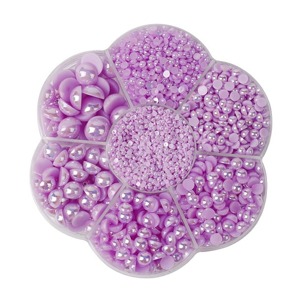 2800 Piezas de Cuentas de Perlas Zulema Morado Violeta