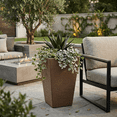 thumbnail image 2 of Ecobo 23.6 inches Eco-Friendly Rectangular Pot Planter, Elemento Indoor/Outdoor use, Durable, Versatile & Lightweight, Designed by Brazilian Artisans, Contemporary All-Weather Desgn - Brown, 2 of 5