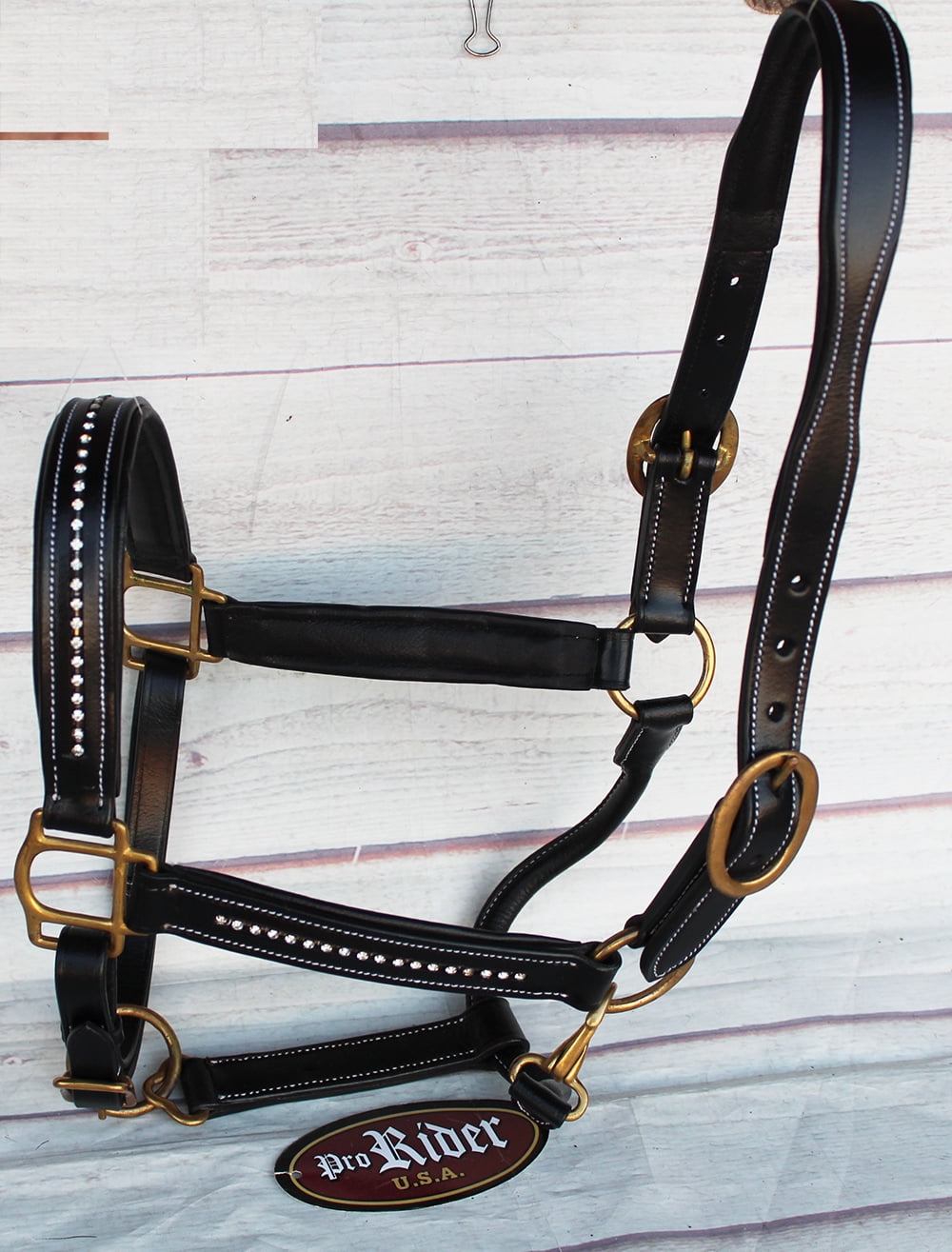 Horse Riding Leather Halter English Western Tack Show 927R04 Walmart