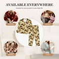 thumbnail image 6 of KLL Retro Squirrel Print Women's Long Sleeve Pajamas with Pants Sleepwear Loungewear 2 Set-XX-Large, 6 of 7