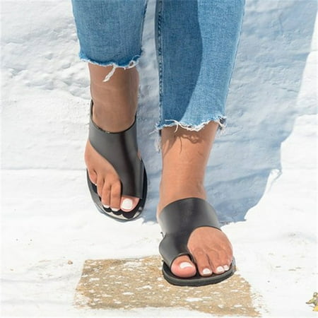 

Retro Womens Fashion Flats Flip Flops Shoes Ladies Slippers Beach Roman Sandals