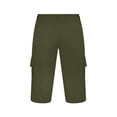 thumbnail image 6 of Erwazi Mens Cargo Capri Pants Outdoor Work Pants Casual Twill Pants with Pockets, 6 of 8