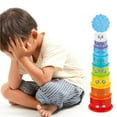 thumbnail image 2 of facefd Children Rainbow Stacking Cups Toy Nesting Cups Stacking Stack and Nest Bath Water Toy for Kds No.01, 2 of 5