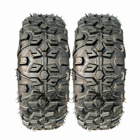 Towallmark 2 Pack 25x8x12 ATV UTV Tires, 6PR Tubeless All Terrain Tires, Heavy Duty Off Road Tires For Mud Sand Trail, Perfect Fit For Most ATVs UTVs