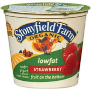 Stonyfield Farm Organic Low Fat Strawberry, 6 Oz.