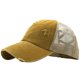 thumbnail image 1 of Malla Rasgada Algodón Lavado Cola Caballo Desgastada Con Visera Sombrero para Hombres Y Mujeres Béisbol Con Visera para El (cúrcuma) [tarifa Embalaje Agregada Énfasis en Embalaje Separado], 1 of 9