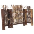 thumbnail image 1 of SHOWERORO Simulated Fence Flower Adornment Mini Fence Model 1Pcs Light Brown Landscape Decor, 1 of 4