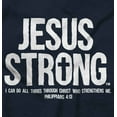 thumbnail image 2 of Jesus Strong Philippians 4:13 Bible Hoodie Sweatshirt Women Men Brisco Brands X, 2 of 6