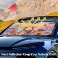 thumbnail image 6 of HUIACONG Cow UV Reflective Windshield Sun Shade Foldable Car Accessories Easy Storage Sunshade Cover for Universal Fit Automotive, 6 of 7