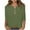 Army Green, variant on Mgmyaa Girls Summer Tops Fall Casual T-Shirts Kids V-Neck Solid 3/4 Sleeve Blouses 3-13 Years