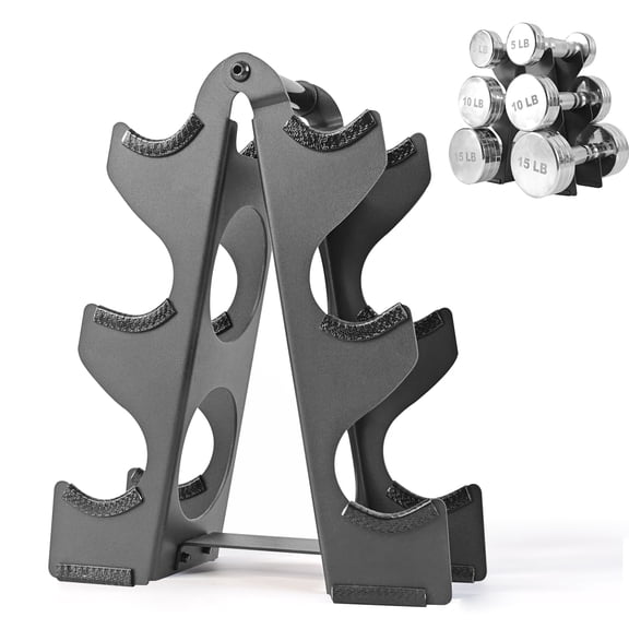 Small Dumbbell Rack, A‑Shape Iron Dumbbell Tree, Dumbbell Rack Stand Only, Weight Stand for Dumbbells Weight Tree Dumbbell Stand for Home Gym Storage