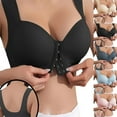 thumbnail image 2 of Fengactive Women's Full Coverage Bra Front Closure Seamless Non Padded Wirefree Comfortable Wide Strap Tank T Shirt Bras, 2 of 4