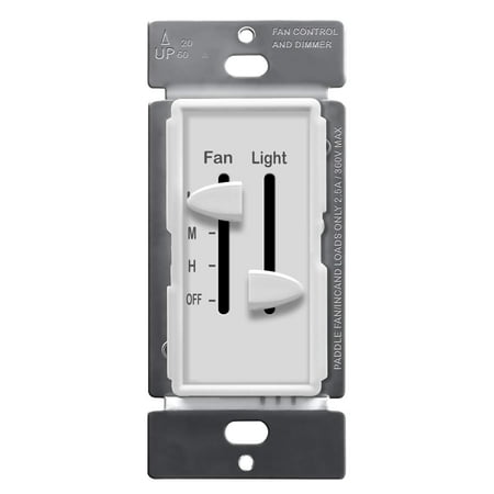 Enerlites 3 Speed Ceiling Fan Control And Led Dimmer Light