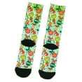 thumbnail image 6 of Dr Seuss The Grinch Naughty Or Nice Adult Holiday Ombré Sublimation Crew Socks, 6 of 6