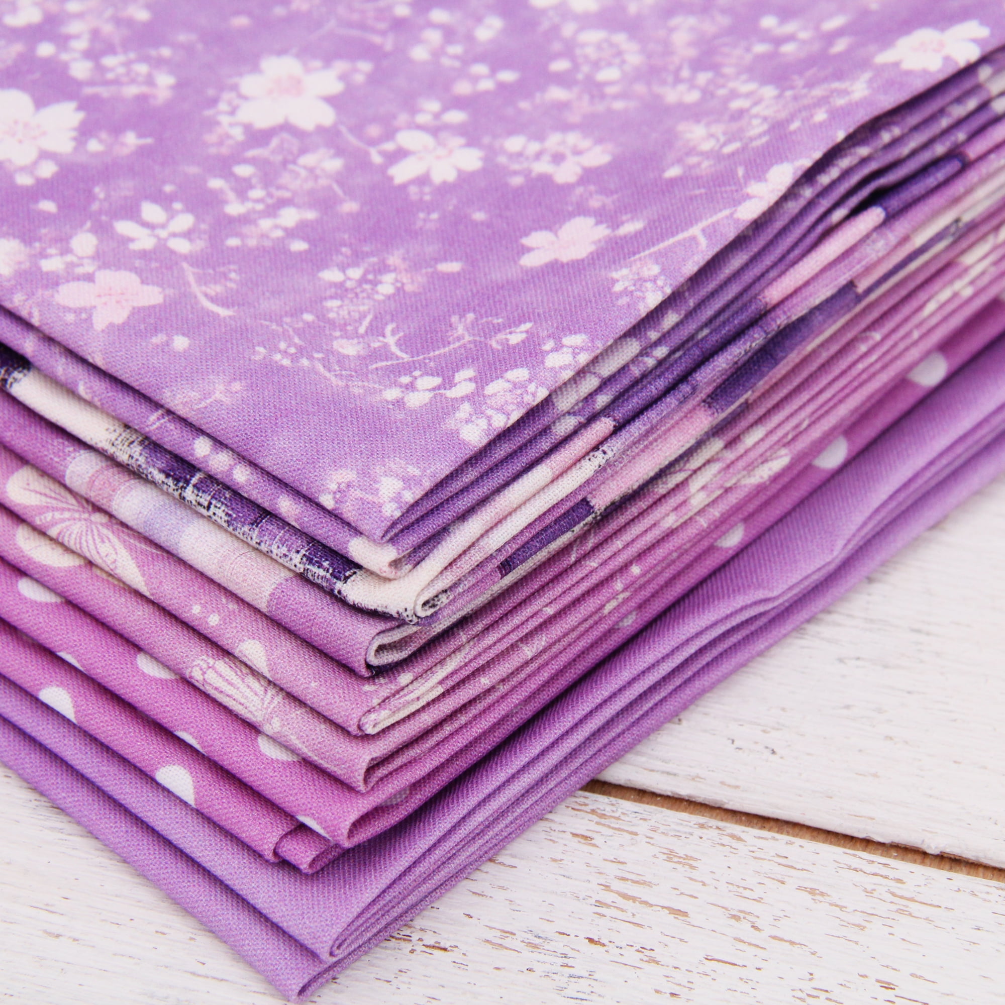 Threadart Cotton Quilting Fabric Sold By The Yard - Vintage Threads Collection - 44" Width - 100% Cotton - Quilting, Sewing, Crafts - Lavender Floral