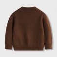 thumbnail image 2 of WXFAZCVU Boys Full Zip Cardigan Sweater Kids Long Sleeve School Casual Fall Winter Outerwear Size 6-7 Years, 2 of 4