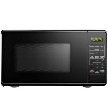 Mainstays 0.7 Cu ft Countertop Microwave Oven, 700 Watts , Black
