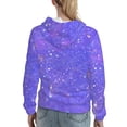 thumbnail image 7 of Haiem Purple Glitter for Women's Fashion Hoodies & Sweatshirts with Kangaroo Pocket,Hooded Sweatshirt with Eye-catching Drawstrings-XX-Large, 7 of 7