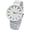 White, variant on Collections Analog Quartz Women's 43mm Case Rhinestone Markings Metal Stretch Band Watch