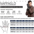 thumbnail image 3 of Guantes de piel sintética para hombre, compatibles con pantallas táctiles y para conducir en invierno., 3 of 4