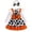 A-White50, variant on Bobifish Baby Girls Sets Cow Pumpkin Print Pinafore Dress Romper Headband 3 PC Halloween Sets Girls Sets
