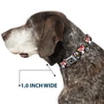 thumbnail image 6 of Buckle-Down Pet Collar, Dog Collar Metal Seatbelt Buckle, Queen Of Broken Hearts, 9.5 to 13 Inches 1.0 Inch Wide, 6 of 8