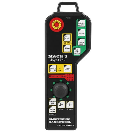 

USB CNC Controller Manual Controller Stable Emergency Stop Cycle Start For Mach Operation System