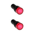 thumbnail image 3 of Shopcorp 20mA 16mm Energy Saving, Industrial LED Indicator Lights – 10 Red Bulbs for Industrial Equipment and Mount Panels in Operating Rooms and Distribution Boxes, 12V AC/DC, 3 of 6