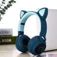 thumbnail image 2 of Audifonos Diadema Con Orejas De Gato Levamdar BT028C, 2 of 8