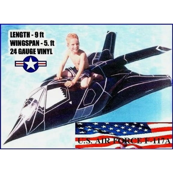 ICF Toys F-117A Stealth Fighter Inflatable Pool Float 9 FT