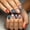 D, variant on Nail Art 24PCS, Independence Day Themed Press On Nails, Flag Pattern Fake Nails, Short Square Glue On Nail Tips for Women, Easy Application and Removal