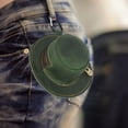 thumbnail image 4 of Jubipavy Retro Creative Hat Shaped Coin Purse, Vintage Faux Leather Portable Mini Storage Pouch With Carabiner Clip, 4 of 4