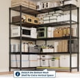 thumbnail image 4 of 5-Tier Heavy Duty L-Shaped Wire Shelving Unit, 1325 lb Capacity Adjustable Storage Rack for Garage, Pantry & Warehouse, 4 of 8